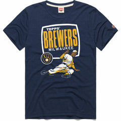 Milwaukee Brewers Homage x Topps Tri-Blend T-Shirt Clearance