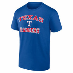 Texas Rangers Logo Athletic Heart and Soul T-Shirt Sale