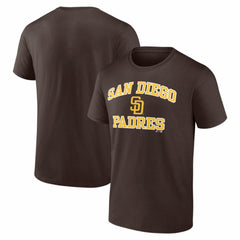 San Diego Padres Logo Athletic Heart and Soul T-Shirt Clearance
