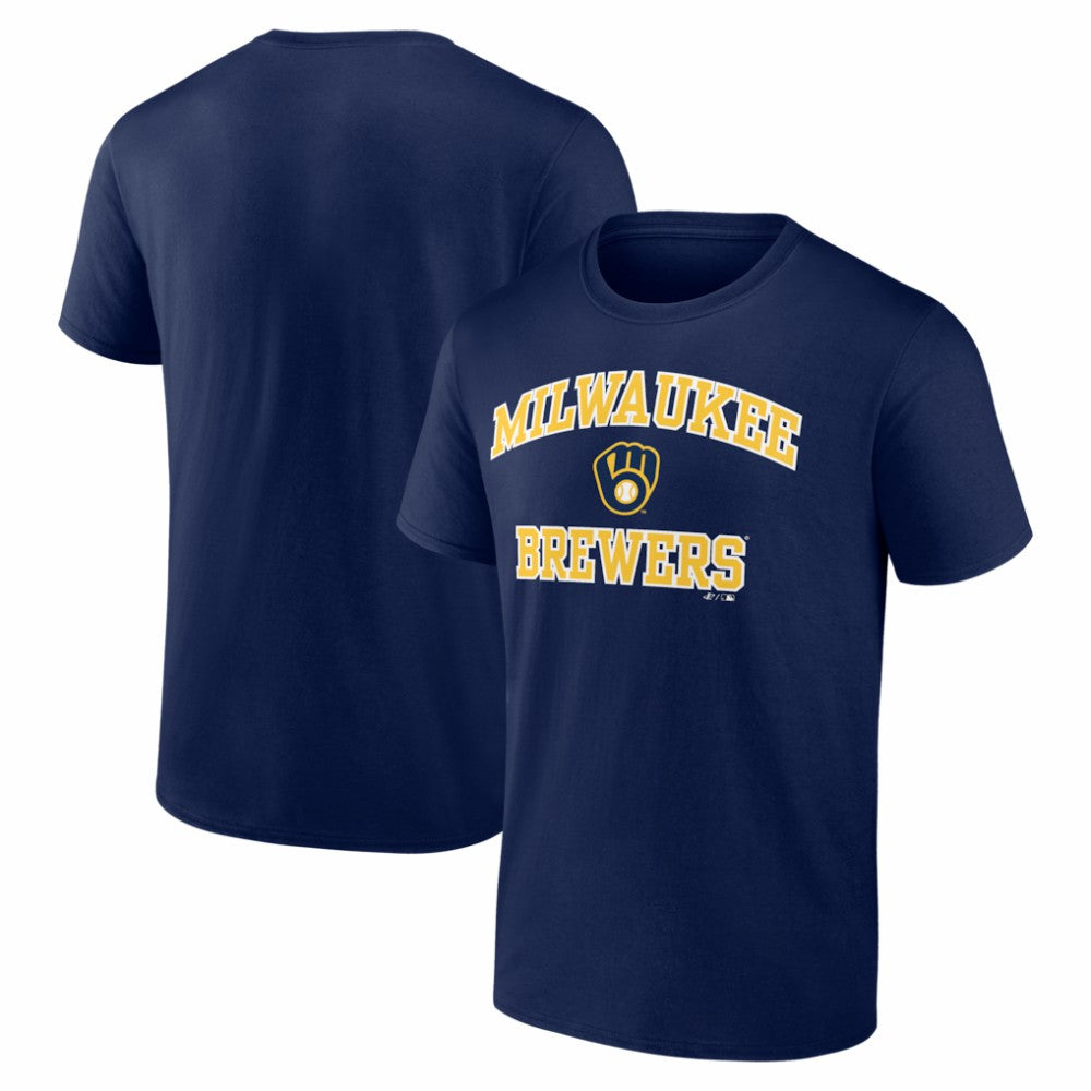 Milwaukee Brewers Logo Athletic Heart and Soul T-Shirt Sale