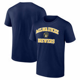 Milwaukee Brewers Logo Athletic Heart and Soul T-Shirt Sale