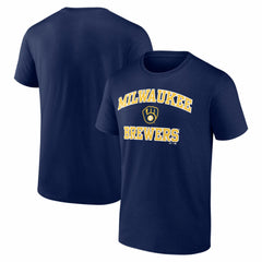 Milwaukee Brewers Logo Athletic Heart and Soul T-Shirt Sale