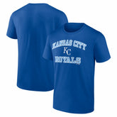Kansas City Royals Logo Athletic Heart and Soul T-Shirt for sale