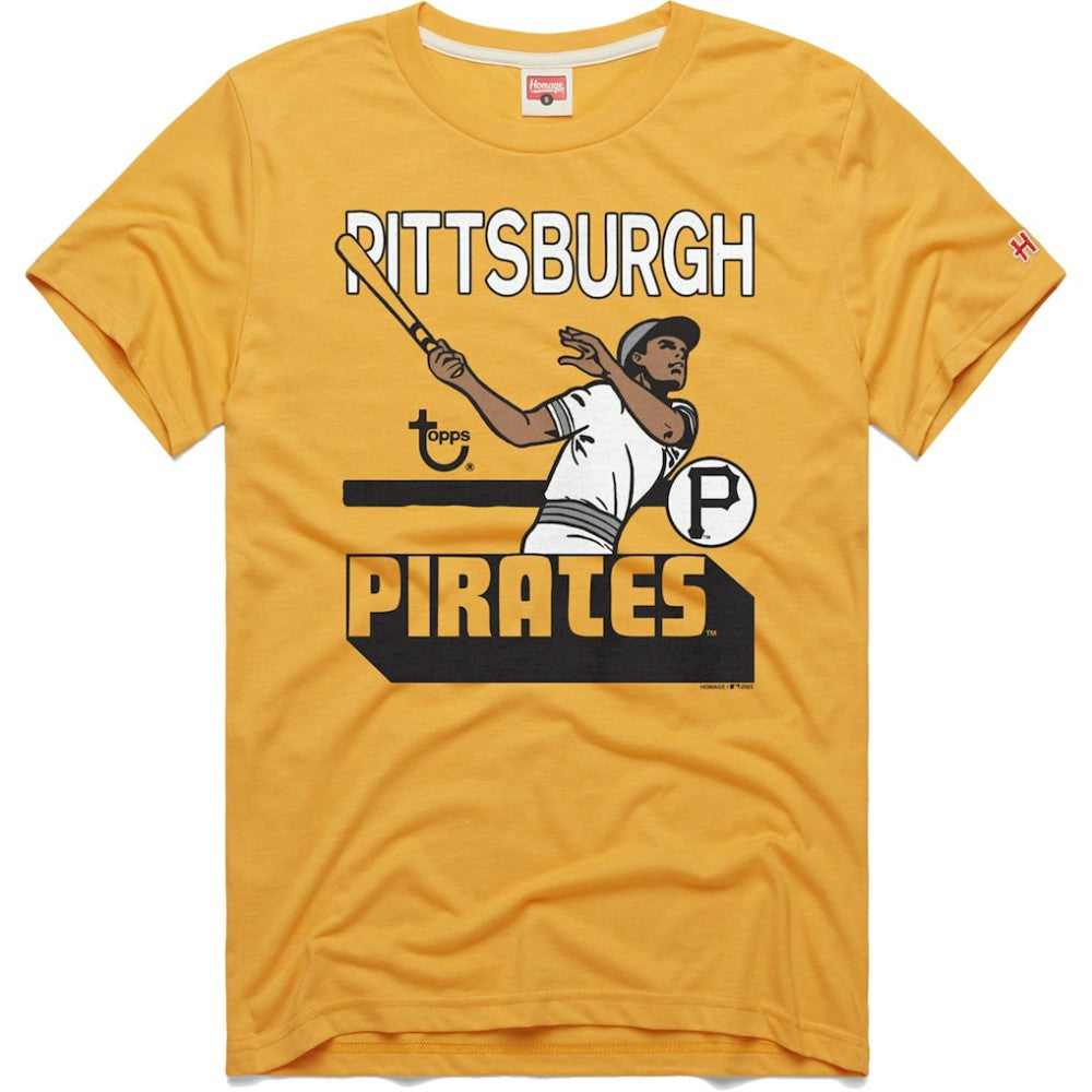 Pittsburgh Pirates Homage x Topps Tri-Blend T-Shirt Lifestyle
