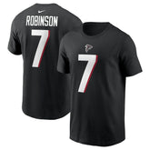 Bijan Robinson Atlanta Falcons Player Name & Number T-Shirt Black - Nike