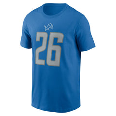 Jahmyr Gibbs Detroit Lions 2023 NFL Draft First Round Pick Player Name & Number T-Shirt Blue - Nike