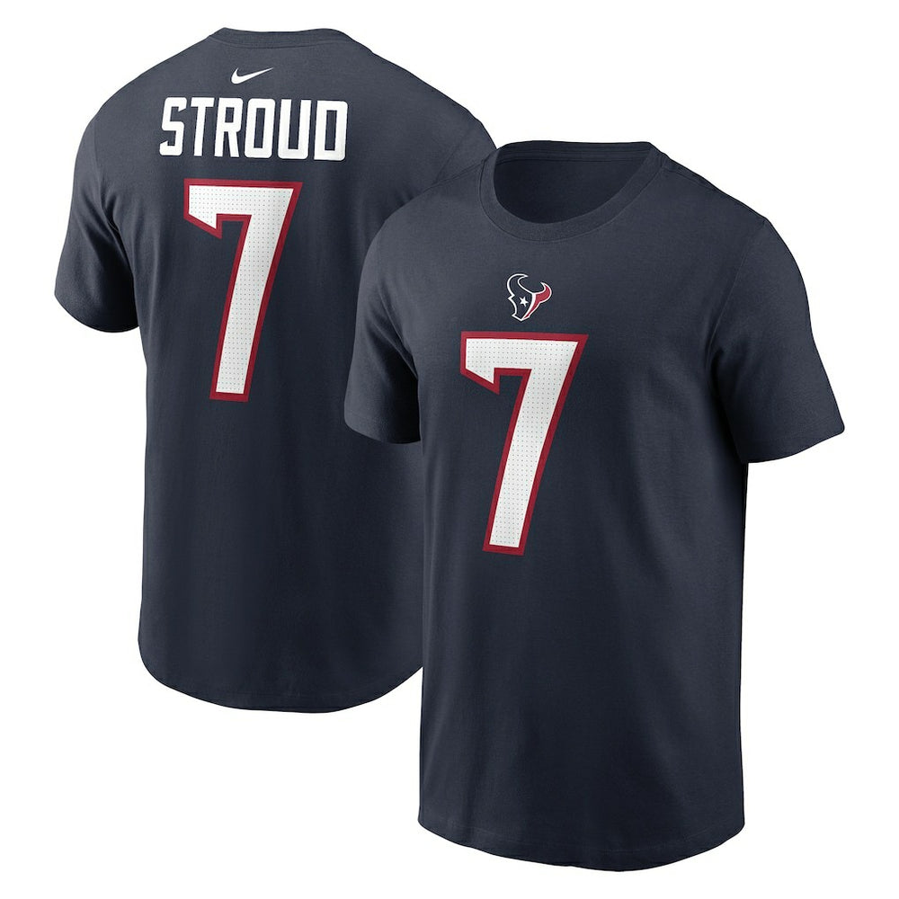 C.J. Stroud Houston Texans Player Name & Number T-Shirt Navy - Nike