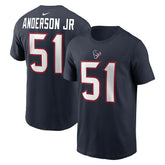 Will Anderson Jr. Houston Texans Player Name & Number T-Shirt Navy - Nike
