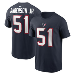 Will Anderson Jr. Houston Texans Player Name & Number T-Shirt Navy - Nike