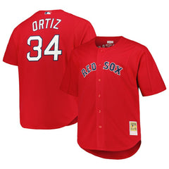 David Ortiz Boston Red Sox Mitchell & Ness Big & Tall Cooperstown Mesh Batting Practice Jersey discount