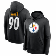T.J. Watt Pittsburgh Steelers Name & Number Fleece Hoodie Black - Nike