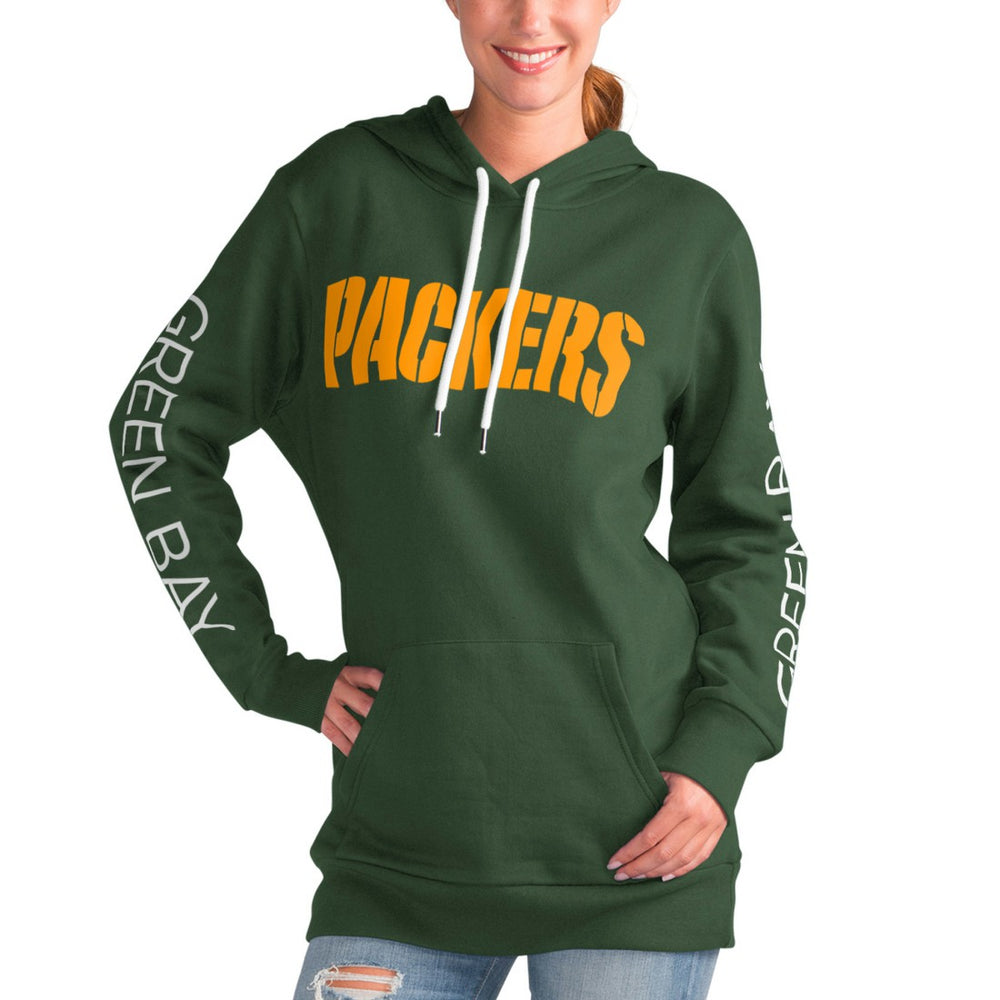 Green Bay Packers G-III 4Her by Carl Banks Women's Extra Inning Pullover Hoodie Green - NFL