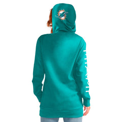 Miami Dolphins G-III 4Her by Carl Banks Women's Extra Inning Pullover Hoodie Aqua - NFL