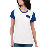 New York Giants G-III 4Her by Carl Banks Women's Fashion Illustration T-Shirt White/Royal - NFL