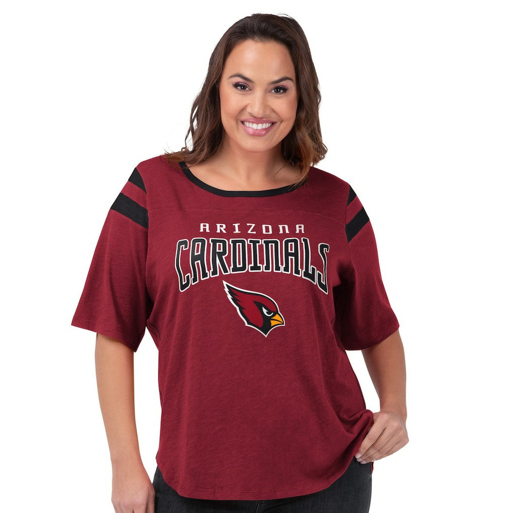 Arizona Cardinals G-III 4Her by Carl Banks Women's Plus Size Linebacker T-Shirt Cardinal - NFL