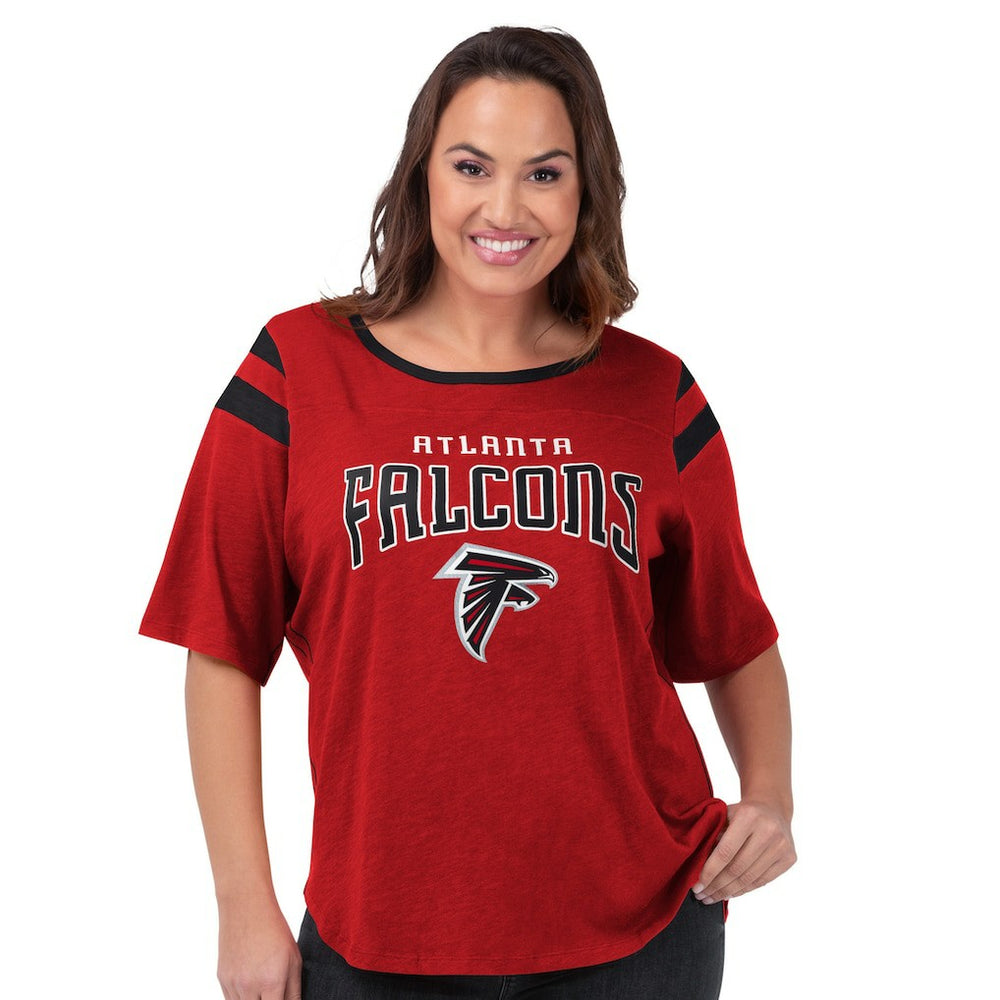 Atlanta Falcons G-III 4Her by Carl Banks Women's Plus Size Linebacker T-Shirt Red - NFL