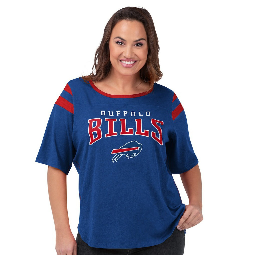 Buffalo Bills G-III 4Her by Carl Banks Women's Plus Size Linebacker T-Shirt Royal - NFL