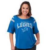 Detroit Lions G-III 4Her by Carl Banks Women's Plus Size Linebacker T-Shirt Royal - NFL