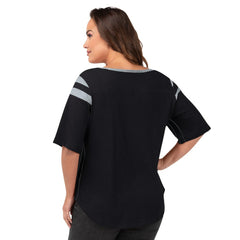 Las Vegas Raiders G-III 4Her by Carl Banks Women's Plus Size Linebacker T-Shirt Black - NFL