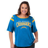 Los Angeles Chargers G-III 4Her by Carl Banks Women's Plus Size Linebacker T-Shirt Light Blue - NFL