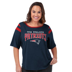 New England Patriots G-III 4Her by Carl Banks Women's Plus Size Linebacker T-Shirt Navy - NFL