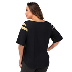 New Orleans Saints G-III 4Her by Carl Banks Women's Plus Size Linebacker T-Shirt Black - NFL