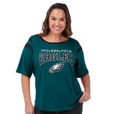 Philadelphia Eagles G-III 4Her by Carl Banks Women's Plus Size Linebacker T-Shirt Green - NFL