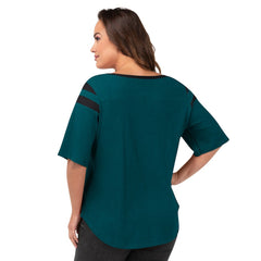 Philadelphia Eagles G-III 4Her by Carl Banks Women's Plus Size Linebacker T-Shirt Green - NFL