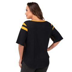 Pittsburgh Steelers G-III 4Her by Carl Banks Women's Plus Size Linebacker T-Shirt Black - NFL