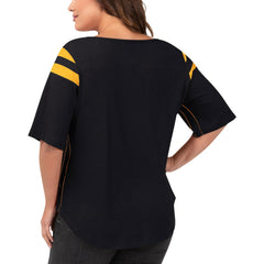 Pittsburgh Steelers G-III 4Her by Carl Banks Women's Plus Size Linebacker T-Shirt Black - NFL