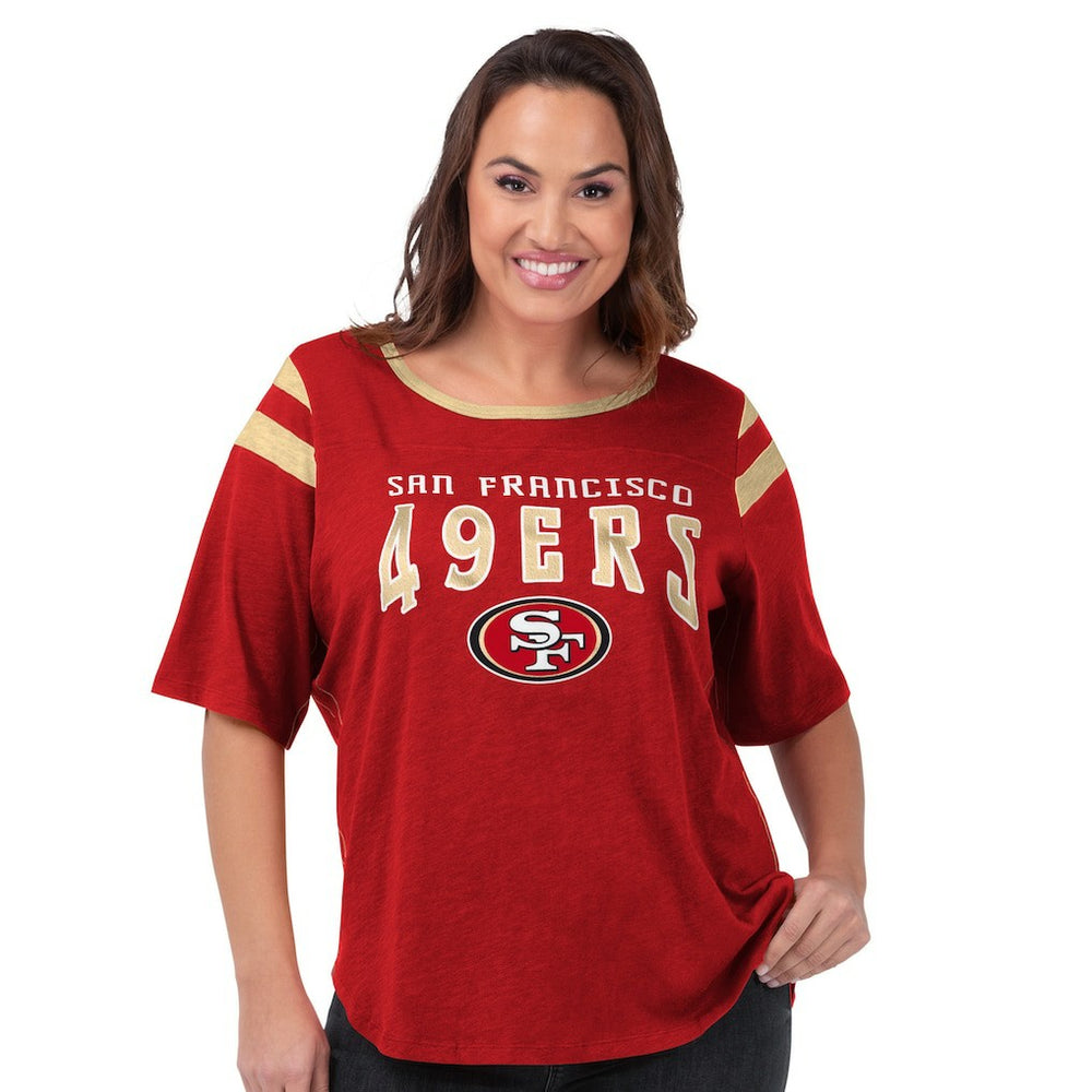 San Francisco 49ers G-III 4Her by Carl Banks Women's Plus Size Linebacker T-Shirt Red - NFL