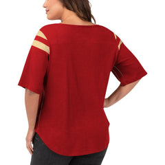San Francisco 49ers G-III 4Her by Carl Banks Women's Plus Size Linebacker T-Shirt Red - NFL