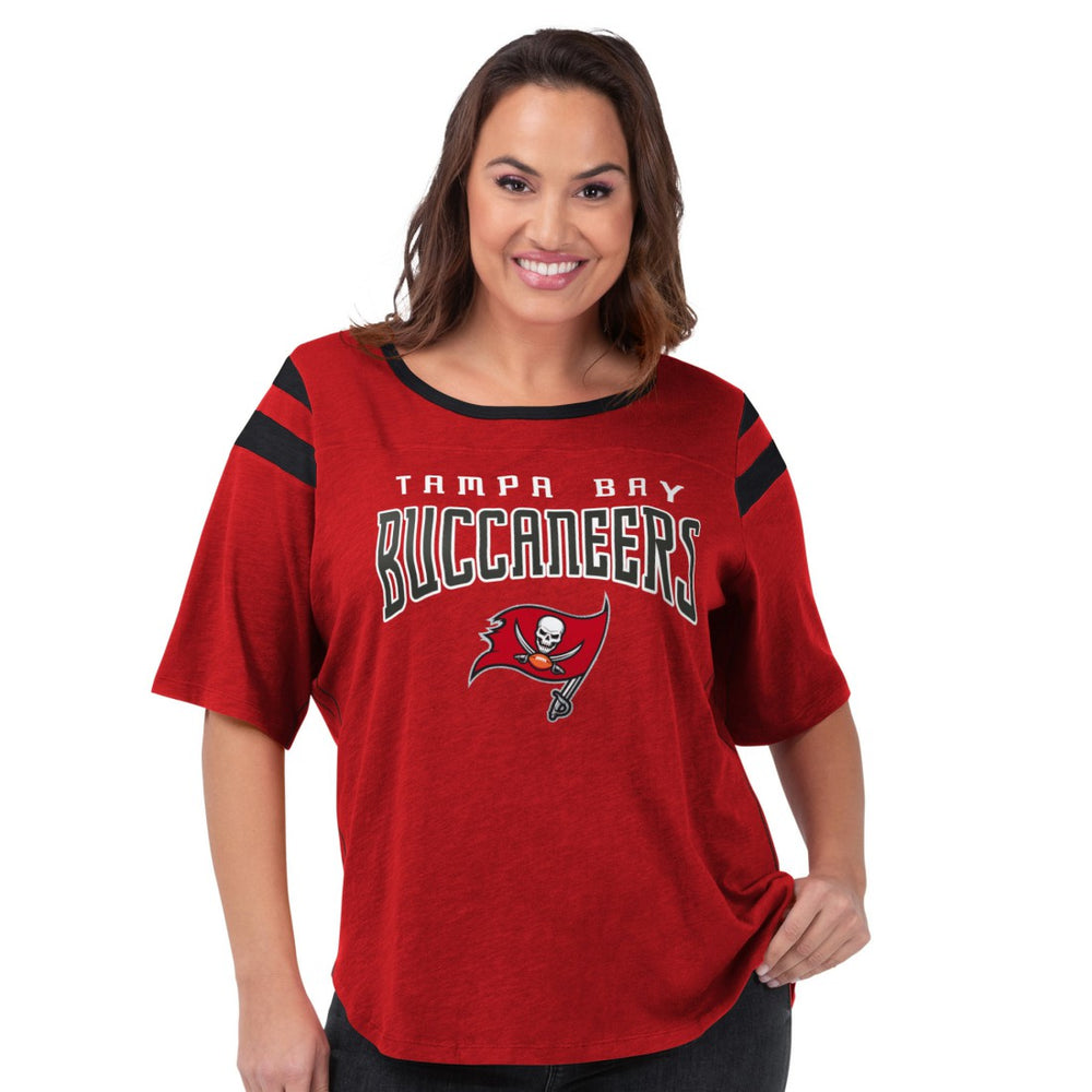 Tampa Bay Buccaneers G-III 4Her by Carl Banks Women's Plus Size Linebacker T-Shirt Red - NFL