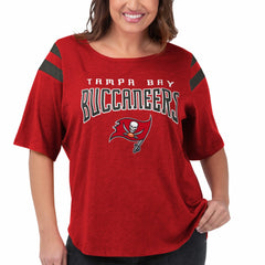 Tampa Bay Buccaneers G-III 4Her by Carl Banks Women's Plus Size Linebacker T-Shirt Red - NFL