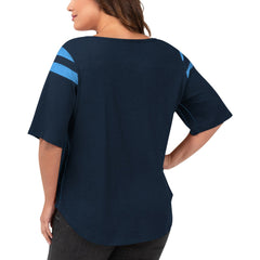 Tennessee Titans G-III 4Her by Carl Banks Women's Plus Size Linebacker T-Shirt Navy - NFL