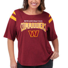 Washington Commanders G-III 4Her by Carl Banks Women's Plus Size Linebacker T-Shirt Burgundy - NFL