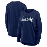 Seattle Seahawks Women's Essential Long Sleeve T-Shirt College Navy - Fanatics