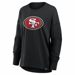 San Francisco 49ers Women's Essential Long Sleeve T-Shirt Black - Fanatics