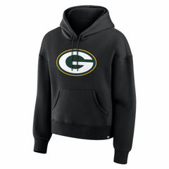 Green Bay Packers Women's Essential Legacy Hoodie Black - Fanatics
