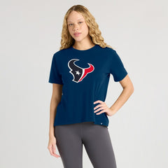 Houston Texans Women's Essential Legacy T-Shirt Navy - Fanatics
