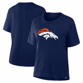 Denver Broncos Women's Essential Legacy T-Shirt Navy - Fanatics
