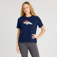 Denver Broncos Women's Essential Legacy T-Shirt Navy - Fanatics