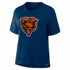 Chicago Bears Women's Essential Legacy T-Shirt Navy - Fanatics