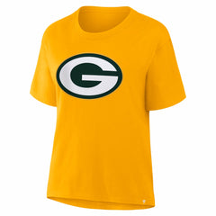 Green Bay Packers Women's Essential Legacy T-Shirt Gold - Fanatics