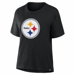 Pittsburgh Steelers Women's Essential Legacy T-Shirt Black - Fanatics