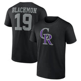 Charlie Blackmon Colorado Rockies Player Icon Name & Number T-Shirt Online