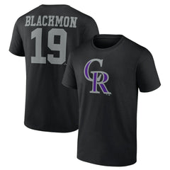 Charlie Blackmon Colorado Rockies Player Icon Name & Number T-Shirt Online