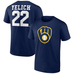 Christian Yelich Milwaukee Brewers Player Icon Name & Number T-Shirt Online
