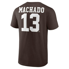 Manny Machado San Diego Padres Player Icon Name & Number T-Shirt Clearance