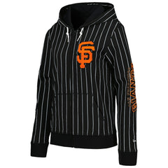 San Francisco Giants New Era Women's Pinstripe Tri-Blend Full-Zip Jacket discount